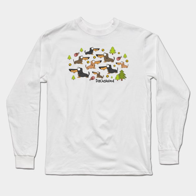 Dachshund Long Sleeve T-Shirt by DWG